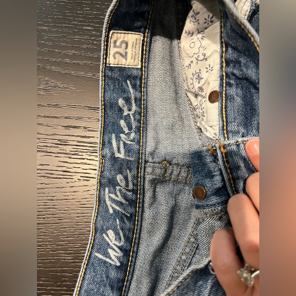 Free People Denim Shorts 25 - Picture 2 of 3